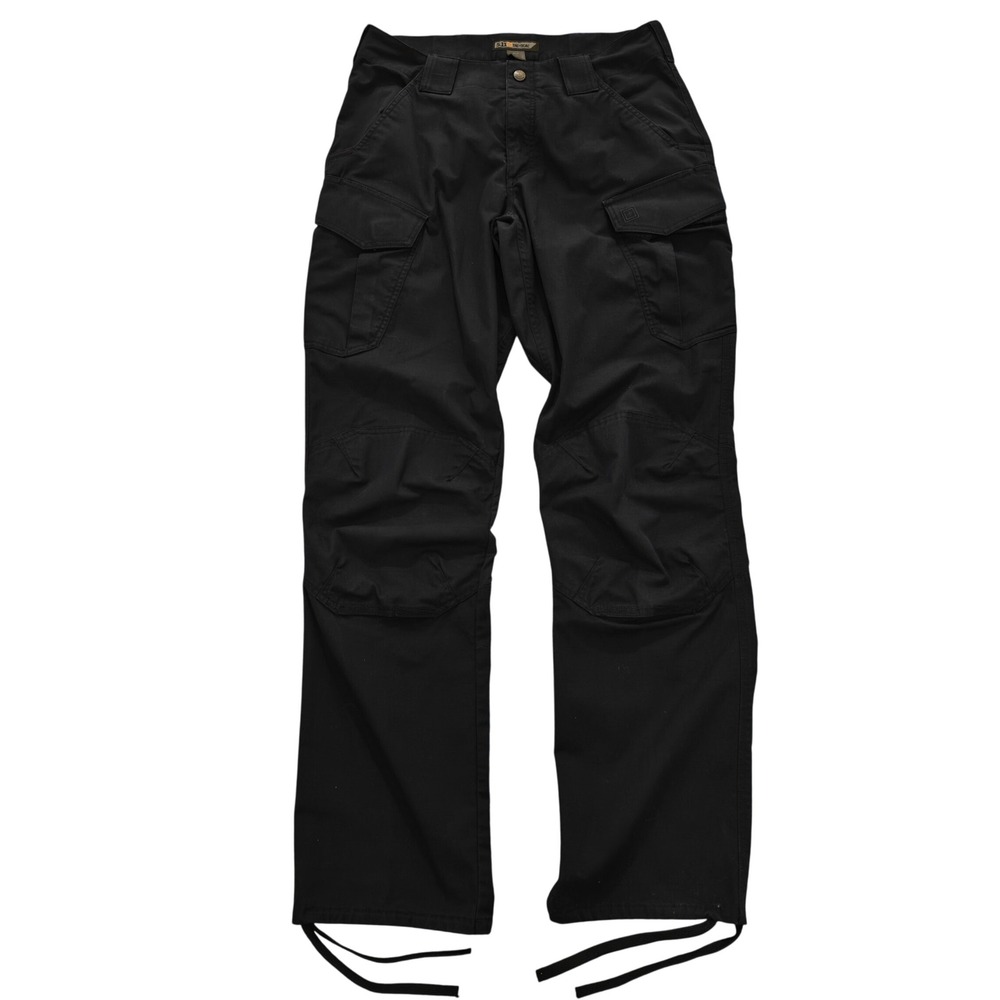 5.11 Tactical Mens Black Ripstop Cargo Pants 34x36 Outdoor Work Trousers